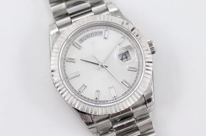 Heren Watch Date Just 41 mm Diamanten Wit Dail Day-datum AAA Horloges Sapphire Glass 904L roestvrijstalen bezel automatische mechanische 2813 Beweging