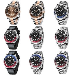 Designer de montres masculin 40 mm automatique 904L STRAPE D'ACIER SAPHIRE SAPPHIRE MIRMOR RÉSISTANT