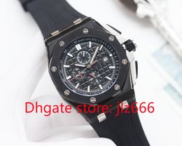 Heren Watch Designer Watch Hoge kwaliteit Volledig automatische mechanische beweging Sapphire Mirror Glow Dial Rubber Strap LL