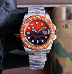 herenhorloge designer horloge herenhorloge oranje mechanisch automatisch 40 mm saffier horloge met vouwsluiting 904L zwarte roestvrijstalen band dhgate luxe horloges