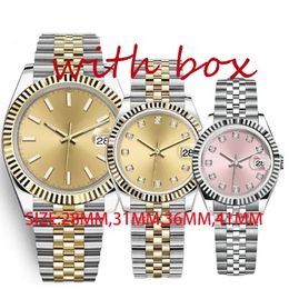 Herenhorloge designer horloge dames datum slechts 36MM 41MM automatisch mechanisch 31/28mm quartz roestvrij staal waterdicht lichtgevende saffier dhgates montre horloge cadeau