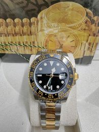 Herenhorloge GMT II-126718 116718 Greenwich type 7-kleur 40 mm keramische horlogering luxe heren mechanisch automatisch uurwerk polshorloge met originele doos papier 2023