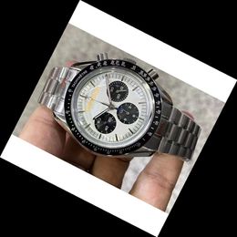 montre masculine Design de haute qualité Reloj Menwatch Montre Relojes Moonwatches Chronograph Dial Work Date 904L ACIER INOXLED ACI