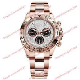 Montre Homme HighQuality Factory 2813 Montre Mécanique Automatique 116505 40mm cadran gris Or Rose Montre-Bracelet Bande Montres Verre Saphir Boucle déployante montres-bracelets