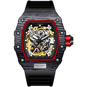 Watch pour hommes Kimsdun Top Brand automatique mécanique étanche à vin cool Barrel Sports TRENDY HORLOGE MALLE REGOGIO WRISTACHES 287J