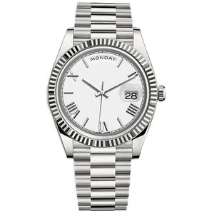 Heren Watch Men's Watch Date Automatic Watch 40mm 2813 Automatische beweging Sapphire Glass Roestvrij staal Presidential Watch Band Herdenkingscadeau -horloge