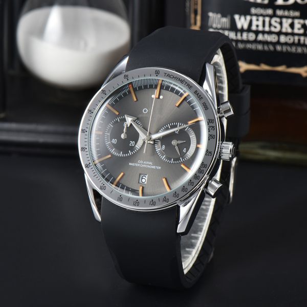 Montre pour hommes Nouvelle montre pour hommes cadran complet montre mécanique de travail de haute qualité top marque de luxe chronographe type de bande en acier de mode pour hommes