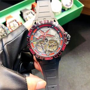 Herenhorloge horloges Luxe horloge van hoge kwaliteit Transparant skelet Volledig automatisch mechanisch uurwerk Waterdicht