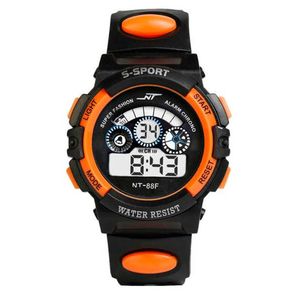 Herenhorloge Waterdichte Saat Digitale LED Quartz Alarmdatum Sport Horloge Jongen Kinderklok 2022