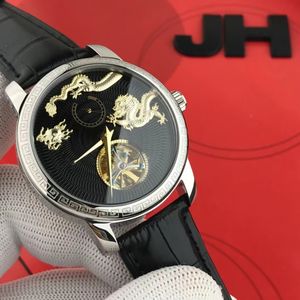 Heren kijken Zhonghua Dragon Full-automatische machine schatversie, gloednieuwe Tourbillon Refined Steel Body, geniet van de schoonheid van China, hoogwaardig horloge