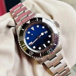 Relojes para hombres 126660 Azul Negro Esfera que cambia de color 44 mm 904L cal.3235 Movimiento Zafiro Cerámica Reloj de acero inoxidable Natación Relojes deportivos