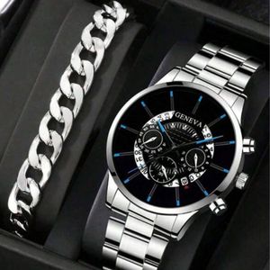 Les montres masculines sont à la mode populaires, avec une montre de quartz élégante et polyvalente