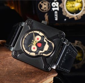 Herenhorloges BR Sport Horloges lederen band kwaliteit Quartz uurwerk polshorloge Luxe merk Zakelijk horloge Man dame Vierkant Horloge armband geschenken
