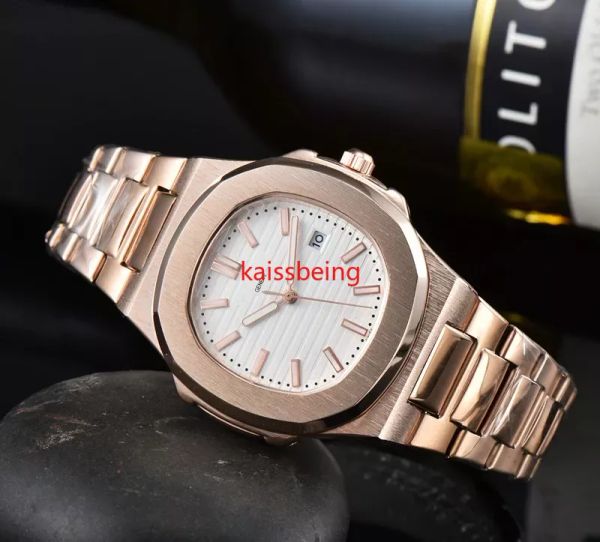 Montres pour hommes montres de créateurs de haute qualité montres de mouvement à quartz de luxe en alliage Top Nautilus montres loi