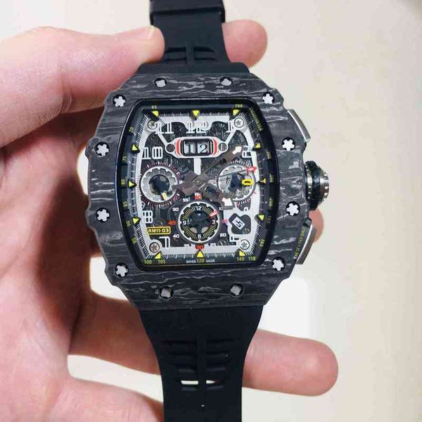 Montres pour hommes montres de créateur montres de mouvement loisirs affaires Richa montres mécaniques cadeaux pour hommes O5FD