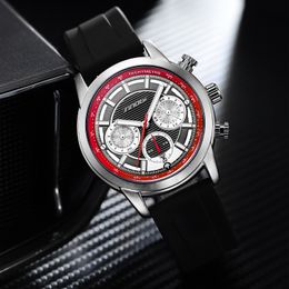 Montres pour hommes de haute qualité luxe multifonctionnel petite montre de sport à trois broches avec calendrier montre à quartz