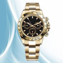 Relojes para hombres Lujo Automático Mecánico 2813 Reloj de movimiento Diseñador montre de luxe 41 mm Hebilla plegable Oro Amarillo Hardlex Impermeable dhgates Cronómetro