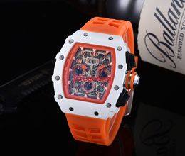 Relojes para hombre Relojes de cuarzo de silicona de lujo para hombre Reloj de pulsera de diseñador para hombre deportivo