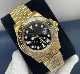 Relojes para hombres Hombres BP fabricante de relojes grises de cerámica negra automática 2813 gmt de oro amarillo acero 126713 bpf jubilee pulsera de zafiro 126718 relojes de pulsera