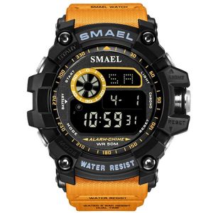 Herenhorloges Smael Merk voor Mannen Zwemmen Militaire Horloges 50 M Waterdicht Elektronisch Horloge Sport Multifunctioneel