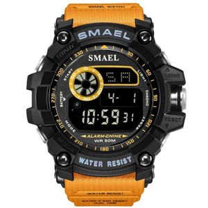 Herenhorloges smael merk voor mannen zwemmen militaire polshorloges 50m waterdichte elektronische horloge sporten multifunction 331o