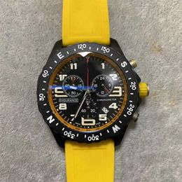 Zakelijke heren horloge waterdichte duiken buiten sport top AAA mechanische beweging timing rubber met grote wijzerplaat 45 mm