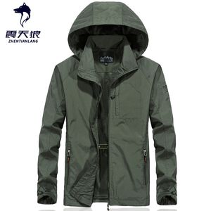 Heren Waterdichte Jacket Lente Herfst Mannen Casual Windjack Jassen Mens Ademend Hooded Outdoor Jassen Plus Size 6XL