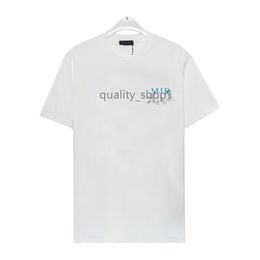 Mens White Collection Designer Shirt Mix and Match Couleurs vibrantes pour profiter des tshirts d'été Hip Hop Streetwear