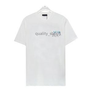 Mens White Collection Designer Shirt Mix and Match Couleurs vibrantes pour profiter des tshirts d'été Hip Hop Streetwear