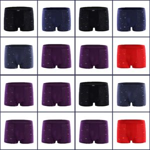 Groothandel slipjes voor heren sexy man bamboe vezel boksers shorts modaal ondergoed bedrukte underpants plus maat 2xl-7xl 240110