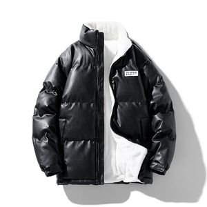 Manteaux d'hiver pour hommes veste polaire Parka imperméables manteau en cuir PU épais chaud vêtements d'extérieur pardessus imperméable Ski neige hauts