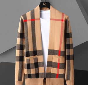 Hommes hiver Designer marque de luxe mode tricot Cardigans mâle pull décontracté à la mode veste automne vêtements d'extérieur manteaux