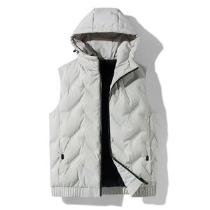 Doudoune d'hiver en gilet pour hommes, version coréenne, tendance et belle, avec une veste légère et fine sur l'épaule pour hommes