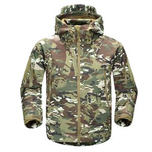 Hommes hiver militaire Camouflage polaire veste armée tactique veste manteau Multicam mâle Camouflage imperméable coupe-vent 201120