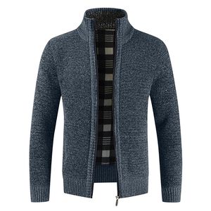 Hommes d'hiver épais affaires pull décontracté manteaux Cardigan hommes Slim Fit tricots Outwear chaud automne pull pull hommes M-4XL 211221