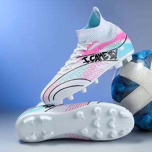 Bottes de football antidérapantes pour femmes Ag Tf Soccer Chaussures Joufères Children's Professional High Top Training Crates pour en plein air