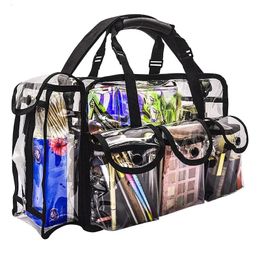 Sac cosmétique pour hommes et femmes, Transparent, étanche, grande capacité, rouge à lèvres, organisateur de produits de toilette, trousse de maquillage, 240122