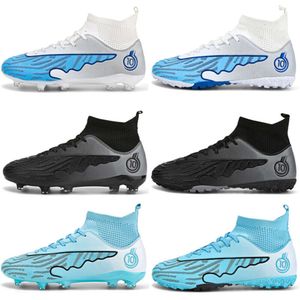 Bottes de football pour hommes hauts pour hommes Ag Tf Football Cleats Youth Children's Outdoor Indoor Training Chaussures