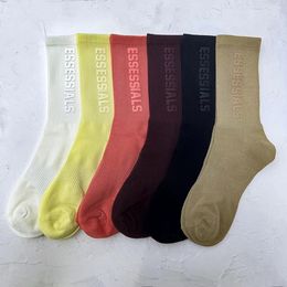 Calcetines deportivos para hombre y mujer, calcetines altos ESS, calcetines de algodón para correr recreativos, calcetines de baloncesto, calcetines de aire húmedos