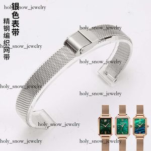 Boutelles de style de montre féminine pour hommes Small Green Watch Strap avec sangle en acier féminine et chaîne fine chaîne métallique chaîne Luxury WatchBand Buckle 1279