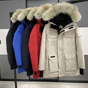 Heren S Dames Winter Donsjack Parka Jason Chaktas Jas Wolf Haar Capuchon Man Winddicht Warm