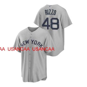 Vrouwen voor mannen Jeugd Anthony Rizzo Gray 2021 Field of Dreams Jersey genaaide honkbaltruien XS-5XL 6XL