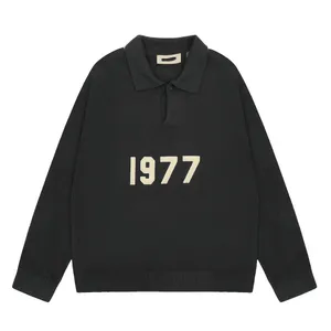 Heren dameskleding designer trui Pullover met digitaal patroon Heren revers sweatshirt met lange mouwen Geborduurd breiwerk Winterkleding