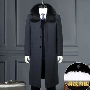 Mélanges de laine pour hommes Arrivée Fahsion Manteau de laine surdimensionné pour hommes Doudoune en laine de longueur moyenne pour hommes Doublure intérieure Plus la taille S M L XL 2XL3XL4XL 5XL 6XL 231211