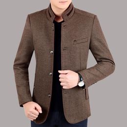 Herren Wollmischungen Herbst Wintermantel Herren Freizeit Lange Wollmäntel Reine Farbe Business Casual Mode Jacken Mantel Outwear 231010