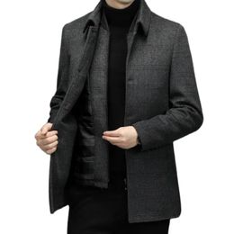 Mélanges de laine pour hommes BATMO 2023 arrivée automne hiver doublure décontractée trench-coat hommes vestes épaisses pardessus taille M4XL YN2221 231120