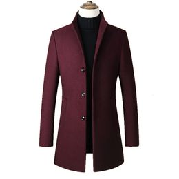 Wol voor heren combineert hoog Quality Italiaanse stijl elegante en modieuze zakelijke casual senior eenvoudige heer slanke formele jas wollen 221201