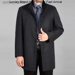 Mélanges de laine pour hommes, pardessus Long en cachemire, Trench-Coat, veste en laine, automne, offre spéciale, 2023, L230919