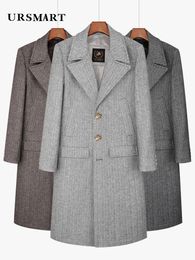 Men's Wool Blends Mantel wol Herringbone-jas die kan worden gebruikt voor een goede prijs-kwaliteitsverhouding 231013