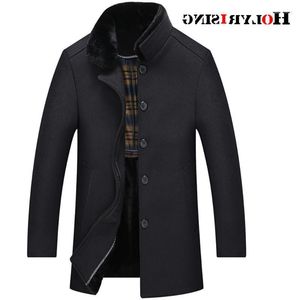 Herenwol blends mannen jas dikke abrigos hombre invierno casual jassen koffie grijs wollen jasje met zachte kraag xl-5xl 18585-5 nadi22